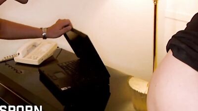 Fucking hard the wet pussy of sexy blonde milf natural tits