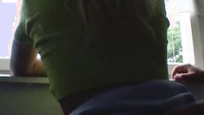 Georges German blonde gets fucked in the hallway