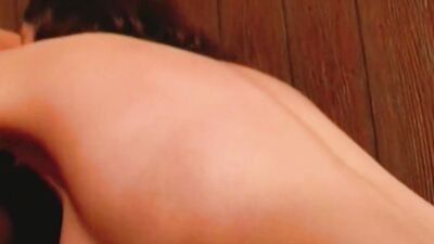 Round titted German babe gets her ass sprayed with cum