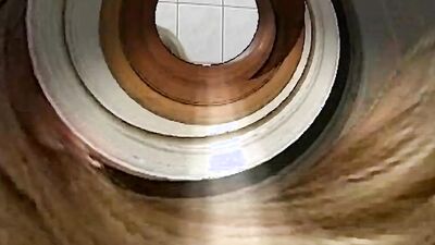 Superb German blonde showing off her amazing masturbation