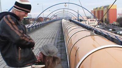 German brunette can fuck in litteraly any place