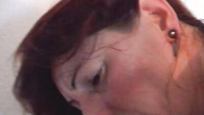 Old German lady gets her tight asshole filled with cum