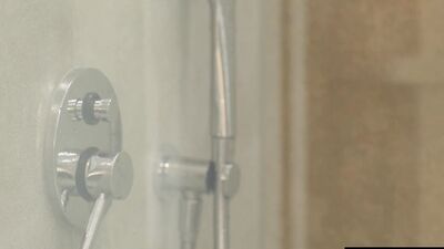 Sexy blondes get extra wet in the shower and the bedroom