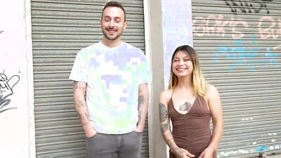 Amateur babe Aska shows us how much she likes public exhibitionism