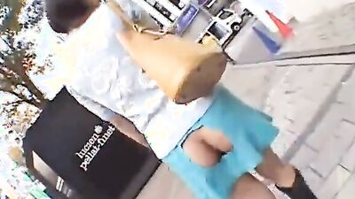 JAV Model Fucks on Public Footbridge many People Walk by then down Street