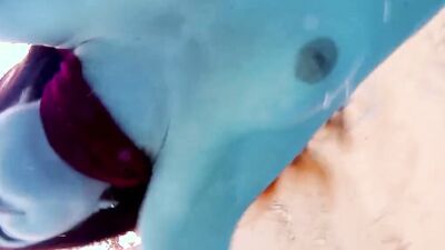 Fun naked girls get naughty in the pool