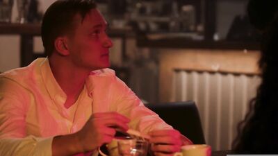 Wicked - Smoking Hot Blonde Gets Dicked In The Back Lounge - Freya Mayer
