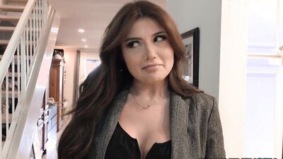 PropertySex Hot Wife Amazing Blowjob and Sex with Door to Door Real Estate Agent