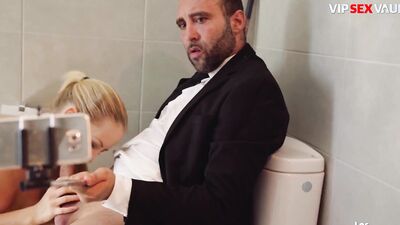Skinny Blondie Sicilia Receives Hardcore Consolation Sex From Mature Cock - VIP SEX VAULT