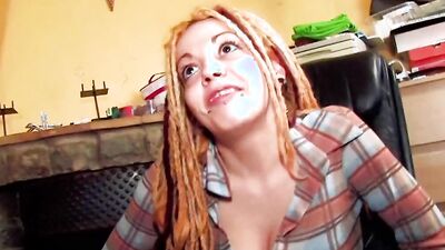 A sweet German chick getting her pierced pussy destroyed by a long cock