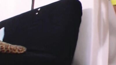 A super sexy German lady loves cum on her small boobs