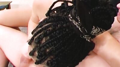 A super sexy German lady loves cum on her small boobs