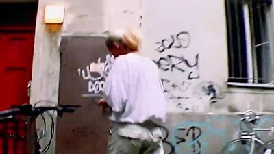 A slim blonde babe from Germany gets banged and sprayed with cum