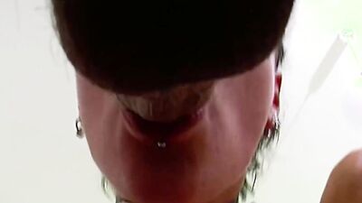 Short haired German babe gets punished by two wild dudes