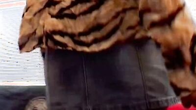 A hot German babe with small tits riding a hard pecker on the couch