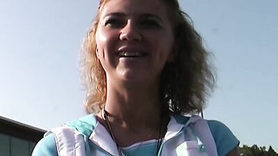 Two amazing German lesbians pleasing each other on the beach