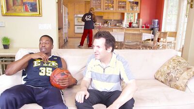 Big breasted MILF smashed by black basketball players