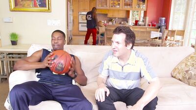 Big breasted MILF smashed by black basketball players