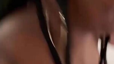 Ebony MILF Escort Sucks White British Cock