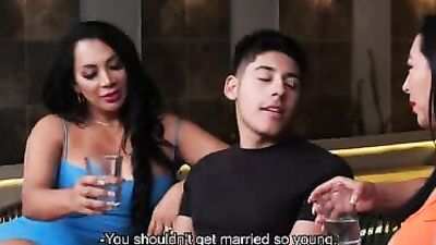 2 MILFS seduce stepson