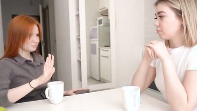 Surprise from Girlfriend Lesbian Play