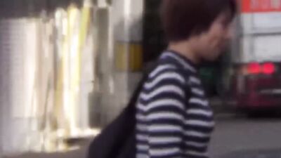 Japanese teens having fun peeing in public