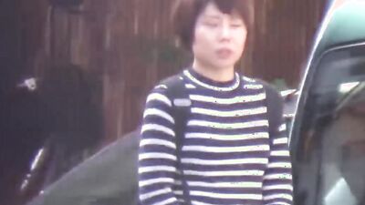 Japanese teens having fun peeing in public