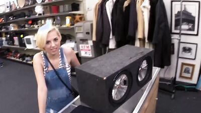 Petite cutie fucks wildly with a broker for sweet moolah