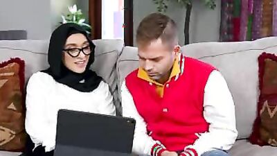 Watching porn with my hijab best friend