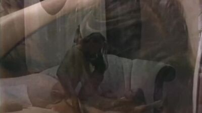 Retro pornstar with massive tits makes passionate love