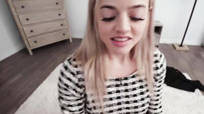 Stepmom helping me boost his self esteem by giving me a blowjob