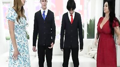 Mothers Fuck Each Others Teen Sons