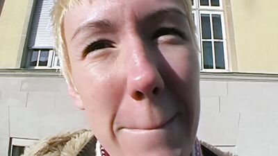 Strassen Casting Geiler Blondinen Arsch anal abgefickt