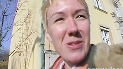 Strassen Casting Geiler Blondinen Arsch anal abgefickt