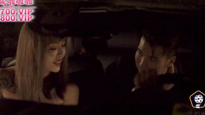 Horny Asian Teen Masturbates and seduces the UBER driver to FUCK her