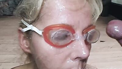 Milf Lisa endures a mass insemination of many cocks over herself