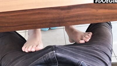 Sexy Zazie Skymm Sucks & Fucks Boyfriend In The Kitchen - DOEGIRLS