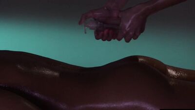 Watch these hot lesbian lovers have wild oily strap on sex