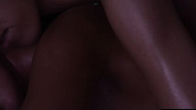 Watch these hot lesbian lovers have wild oily strap on sex