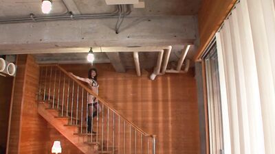 JAPANESE BABE BOUNCES ON A HUGE COCK AFTER FUCKING HERSELF