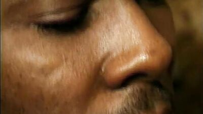 Black couple satisfying each other's sexual desires