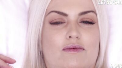 Blonde Stepsisters Lena Love & Arteya Fingering Each Other Outside - A GIRL KNOWS
