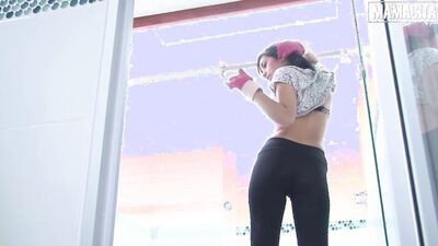 Petite Brunette Maid Ariana Fuentes Pounded In All Positions By Her Client - MAMACITAZ