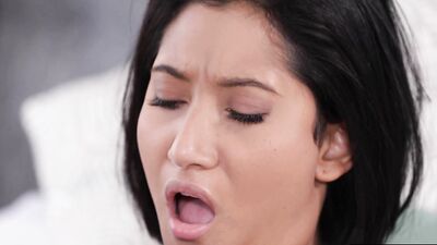 Sexy lesbian licks her hispanic lovers pussy