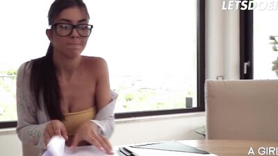 Lesbian BFFs Anya Krey & Megane Lopez Love Making Sex In The Morning - A GIRL KNOWS