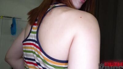 FilthyPOV - Redhead Stepsis Wanted The Experience So I Let Her SUCK MY COCK