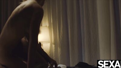 Hot sexy blonde rides her lover's cock to multiple orgasms