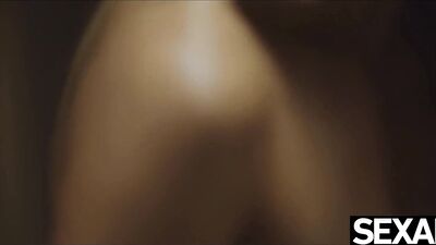 Hot sexy blonde rides her lover's cock to multiple orgasms