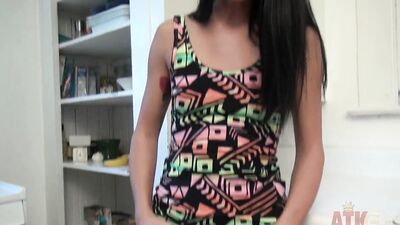 Luscious babe Sabrina Banks solo masturbation orgasm