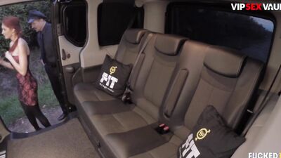 Redhead Kattie Gold Fingered & Fucked By Driver - VIP SEX VAULT